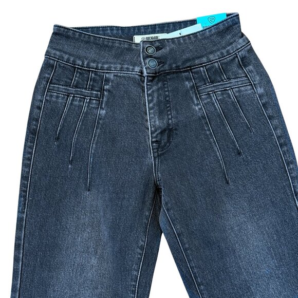 NEW Rock & Roll Denim Highrise Welt Pocket Black Wash Bootcut Jeans – Size 26x3 - Picture 3 of 8